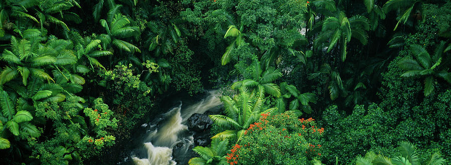 Horizontal Photograph - High Angle View Of A Waterfall by Panoramic Images Horizontal Photograph - High Angle View Of A Waterfall by Panoramic Images