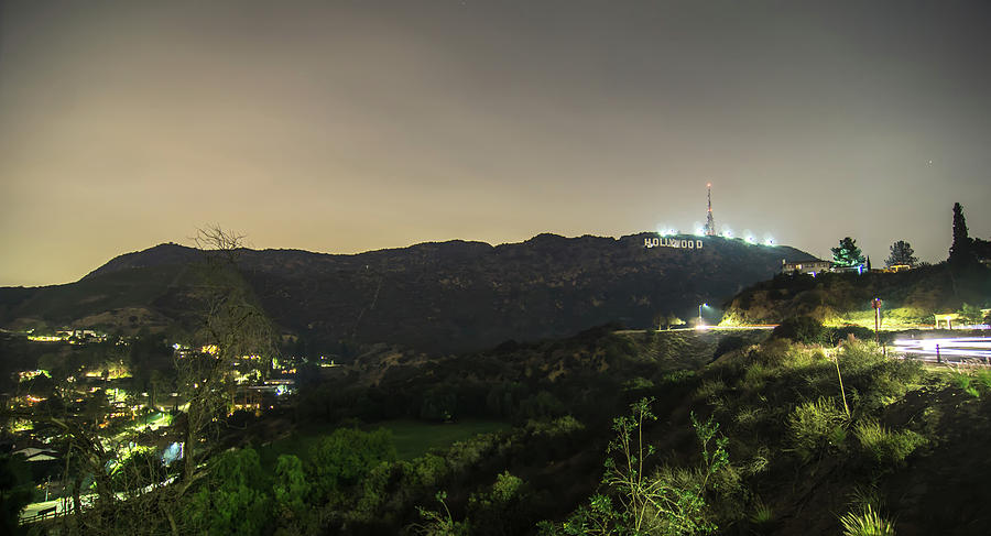 Hollywood Hills And Surrounding Landscape Near Los Angeles #5 Photograph by Alex Grichenko