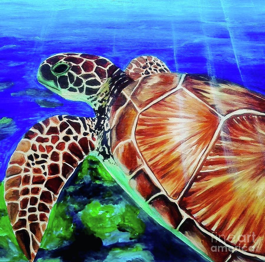 Honu Painting by Kilaarts By Kimberly - Fine Art America