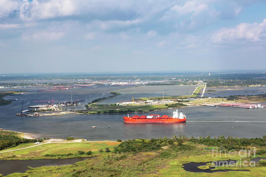 Houston Photograph - Houston Ship Channel #5 by Jim West/science Photo Library