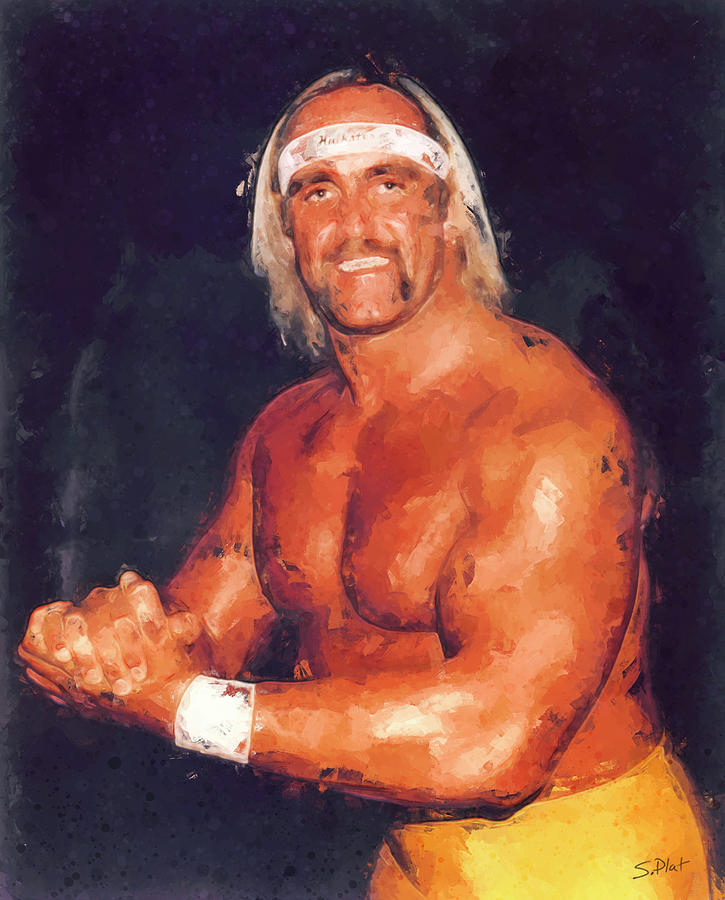Hulk Hogan Painting by Sebastian Plat