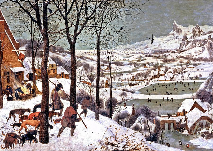Hunters In The Snow Painting by Pieter Bruegel The Elder