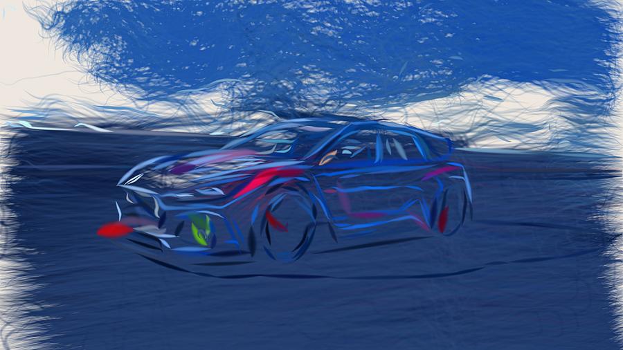 Hyundai RN30 Draw #6 Digital Art by CarsToon Concept