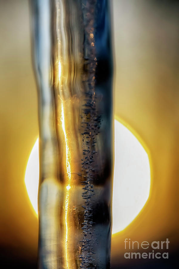Icicle at Sunrise #5 Photograph by Thomas R Fletcher