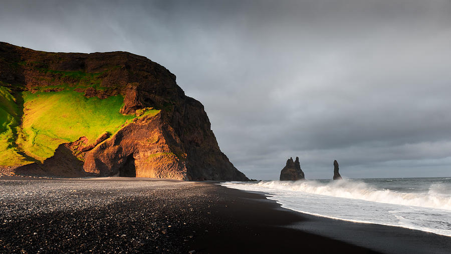 Nature Photograph - Incredible View Of The Black Beach #5 by Ivan Kmit