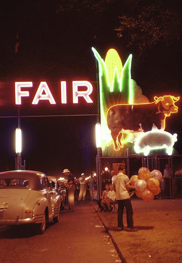 Vintage Photograph - Iowa State Fair #5 by John Dominis