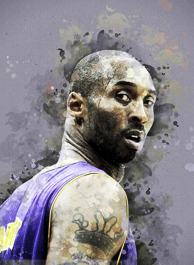 Kobe Bean Bryant Digital Art by Nadezhda Zhuravleva