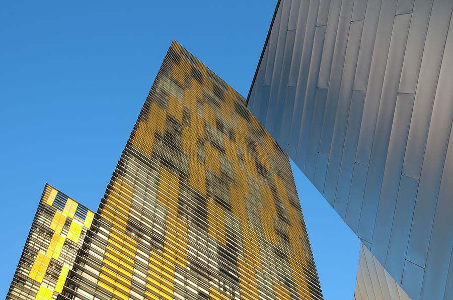 Architecture Photograph - Las Vegas City Center Reflections And #5 by Mitch Diamond