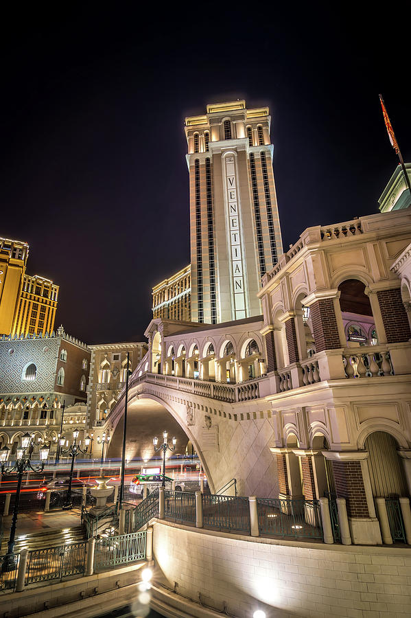 Las Vegas Nevada Evening City Lights And Street Views  #5 Photograph by Alex Grichenko