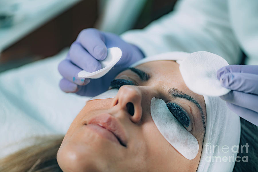 Tool Photograph - Lash Lifting In Beauty Salon #5 by Microgen Images/science Photo Library