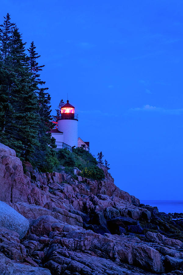 Acadia National Park Digital Art - Lighthouse, Bass Harbor, Maine #5 by Claudia Uripos