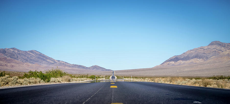Lonely Road In Death Valley National Park In California #5 Photograph by Alex Grichenko