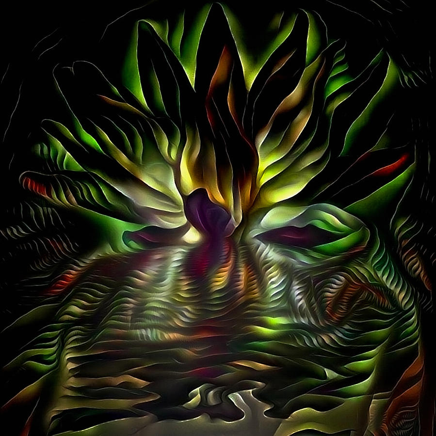 Lotus flower #5 Digital Art by Bruce Rolff