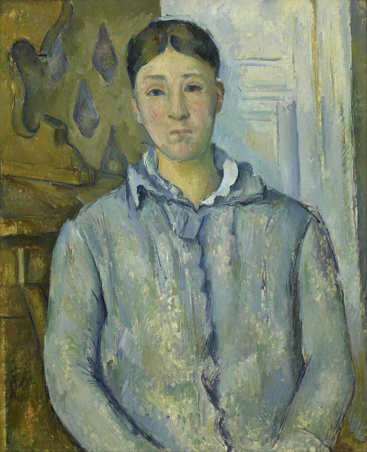 Paul Cezanne Painting - Madame Cezanne In Blue by Paul Cezanne