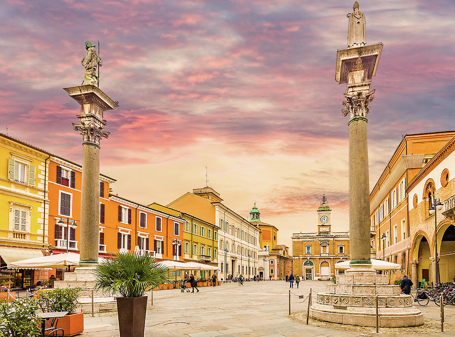 main square in Ravenna in Italy #5 Photograph by Vivida Photo PC