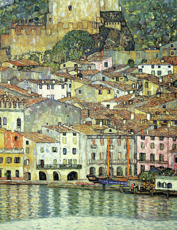 Malcesine on Lake Garda Painting by Gustav Klimt - Fine Art America