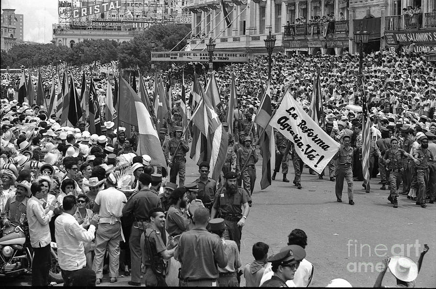 Marcher Photograph - 60th Anniversary Of Russian Socialist October Revolution by Venancio Diaz