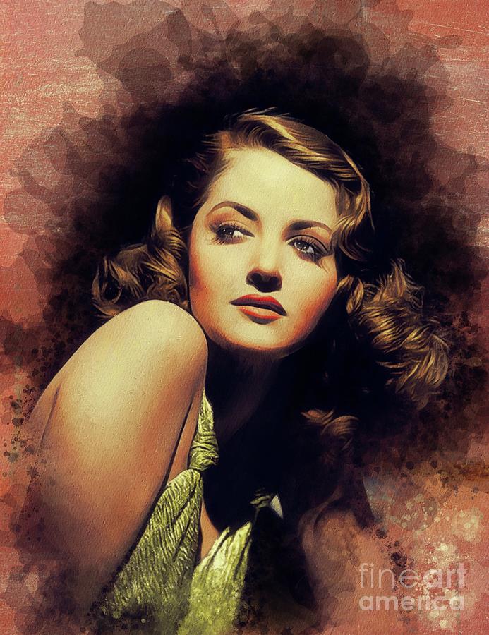 Martha Vickers, Vintage Actress And Pinup Painting