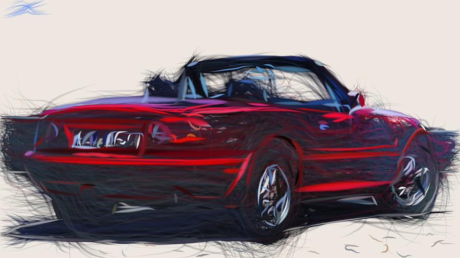 Mazda Mx 5 Draw Digital Art By Carstoon Concept - Fine Art America