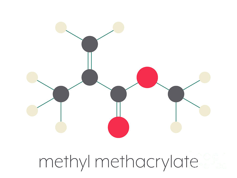 Methyl Methacrylate Molecule #5 Photograph by Molekuul/science Photo Library