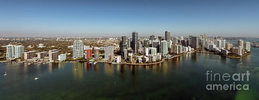Miami Florida Cityscape Aerial Photo #3 Photograph by David Oppenheimer
