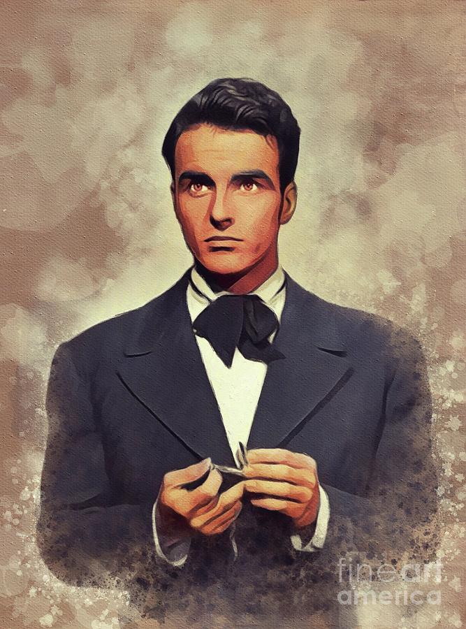 Montgomery Clift, Vintage Movie Star Painting by Esoterica Art Agency