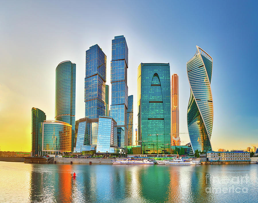 Moscow City Skyline. Photograph