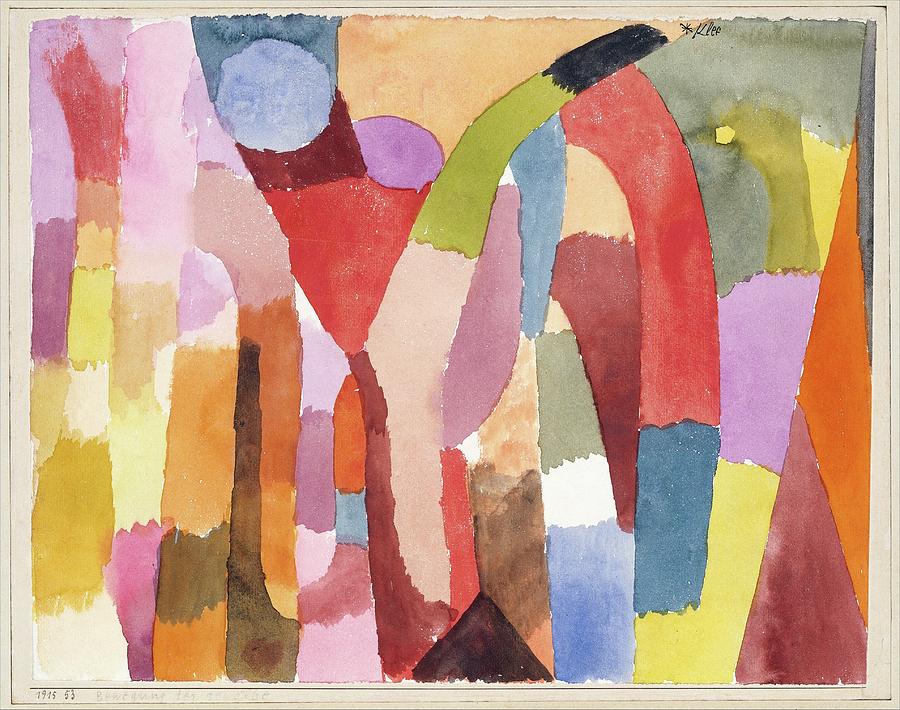 Paul Klee Painting - Movement Of Vaulted Chambers by Paul Klee