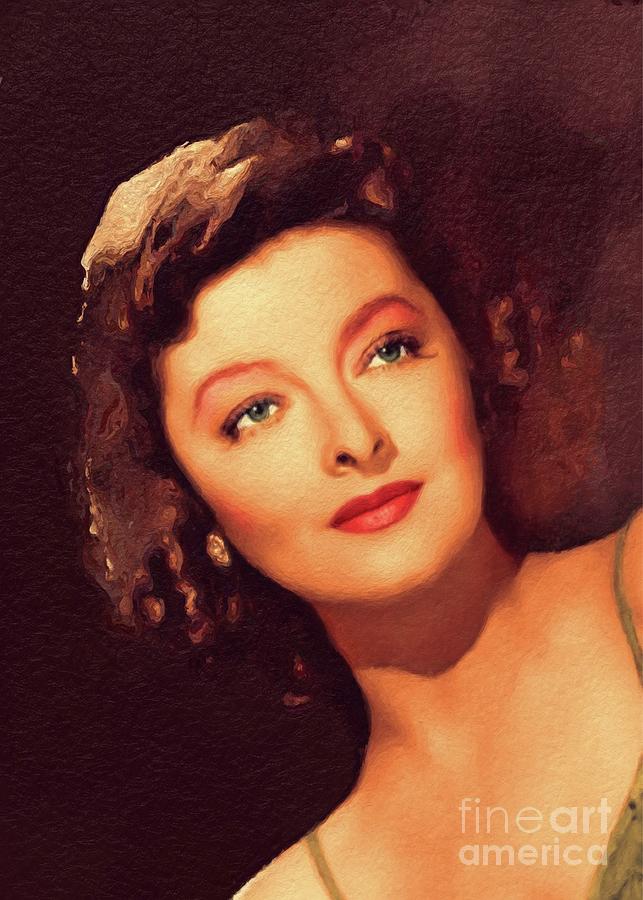 Myrna Loy, Hollywood Legend Painting by Esoterica Art Agency - Fine Art ...