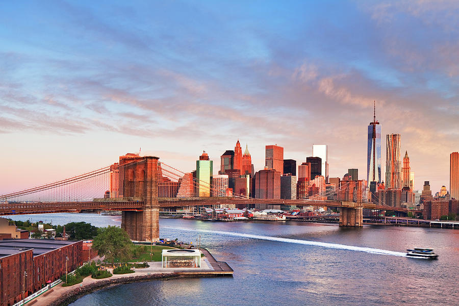 New York City, Manhattan Skyline #5 Digital Art by Luigi Vaccarella