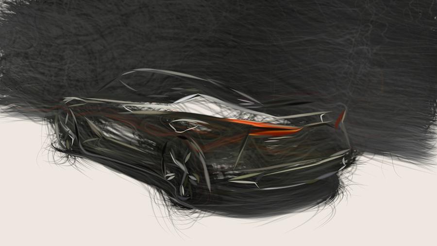 Nissan Vmotion 2.0 Drawing #6 Digital Art by CarsToon Concept