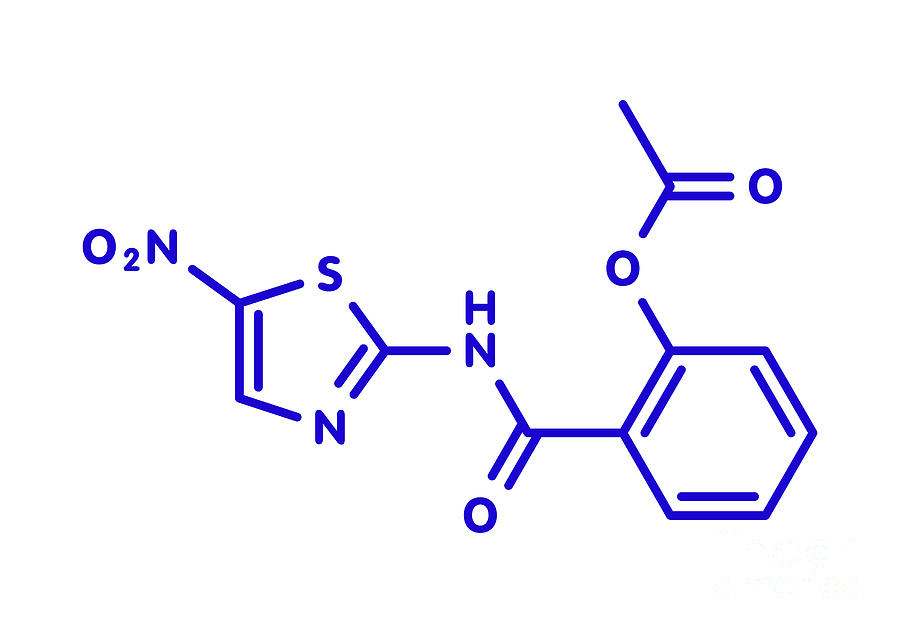 Nitazoxanide Antiprotozoal Drug #5 Photograph by Molekuul/science Photo Library