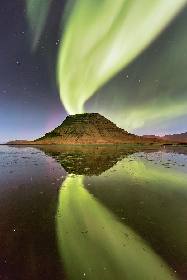Northern Lights, Iceland #5 Digital Art by Vincenzo Mazza