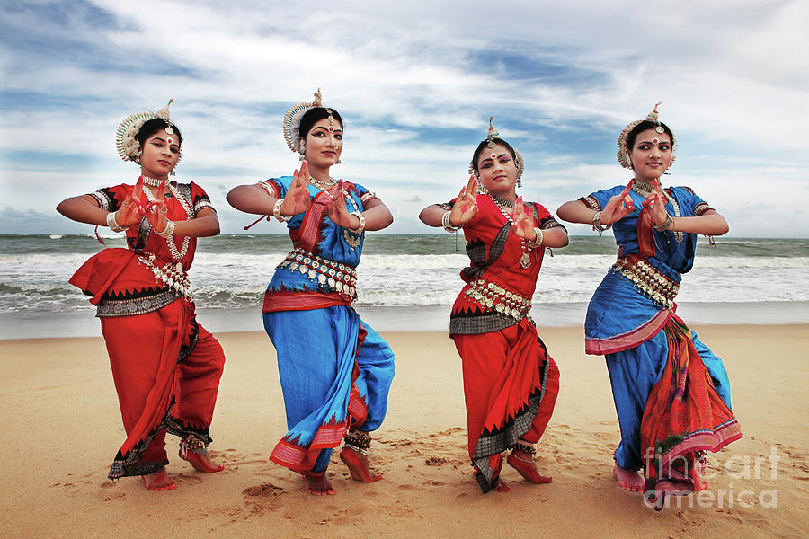 Odissi Dancers Striking A Pose #5 Photograph by Visage
