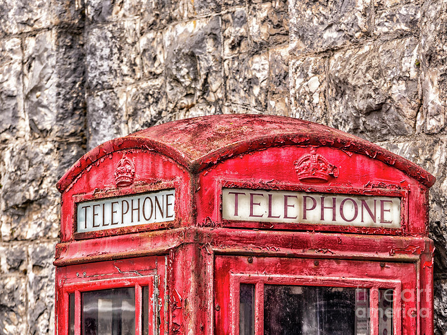 Old Telephone Box #5 Photograph by Jim Orr