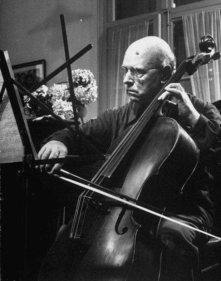 Pablo Casals Photograph by Gjon Mili Pablo Casals Photograph by Gjon Mili