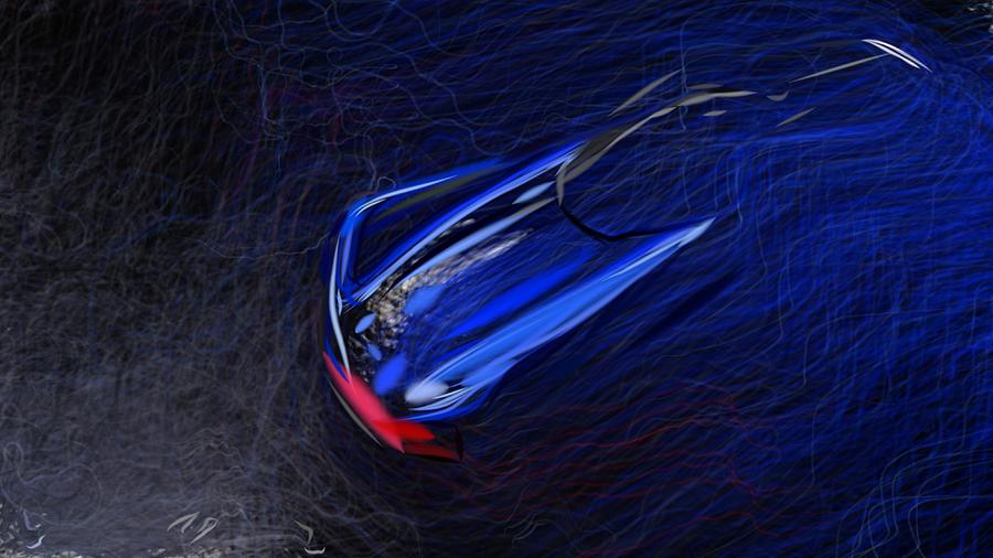 Peugeot L500 R HYbrid Draw #6 Digital Art by CarsToon Concept