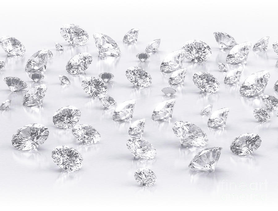 Polished Diamonds #5 Photograph by Jesper Klausen/science Photo Library