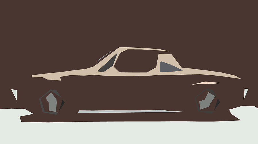Porsche 914 Abstract Design #5 Digital Art by CarsToon Concept