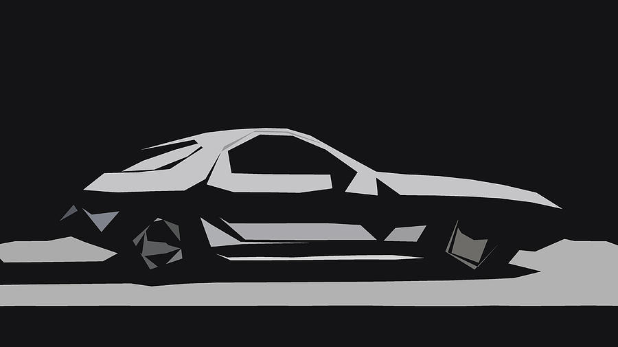 Porsche 928 Abstract Design Digital Art by CarsToon Concept - Fine Art ...