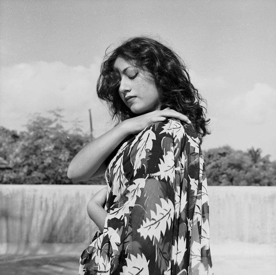 Black And White Photograph - Portrait Of Madhubala #5 by James Burke