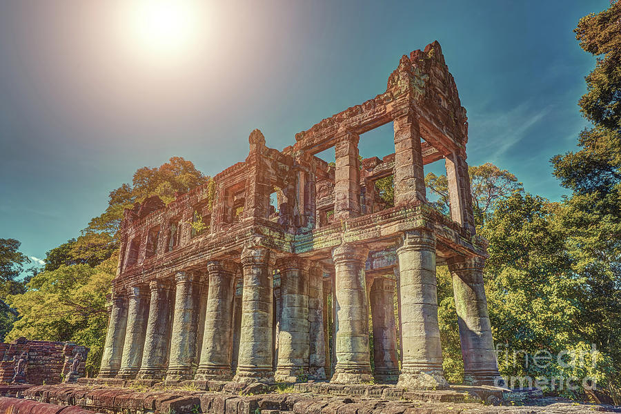 Preah Khan Temple Angkor Wat Unesco World Heritage Site Photograph