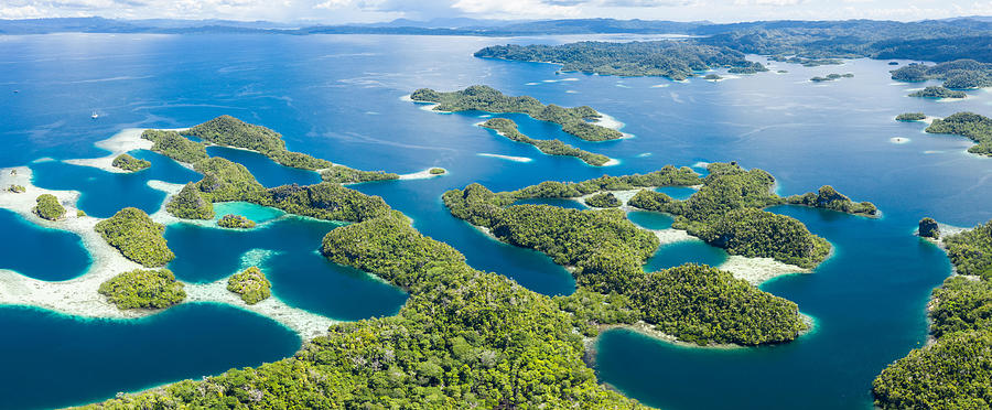 Remote Limestone Islands In Raja Ampat Photograph by Ethan Daniels ...