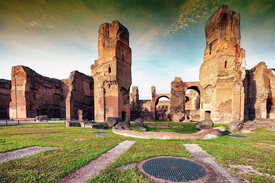 Architecture Digital Art - Rome, Appian Way, Italy #5 by Guido Baviera