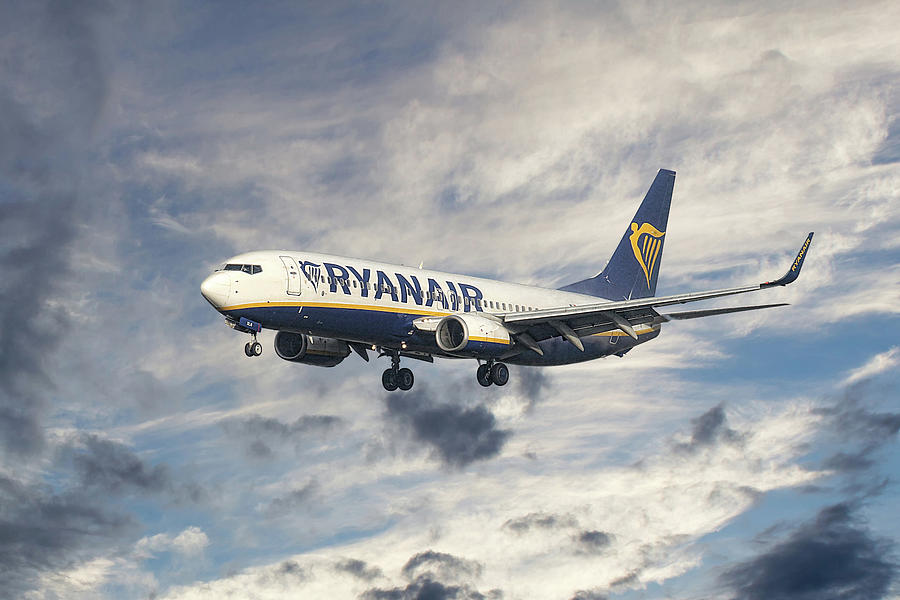 Ryanair Mixed Media - Ryanair Boeing 737-8as by Smart Aviation Ryanair Mixed Media - Ryanair Boeing 737-8as by Smart Aviation