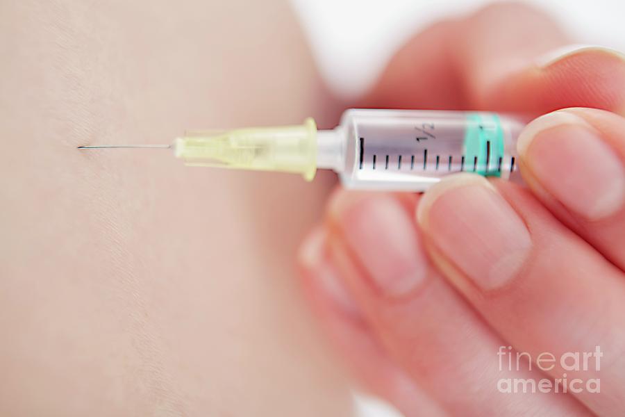 Self Injection For Ivf Photograph by Adam Gault/science Photo Library ...