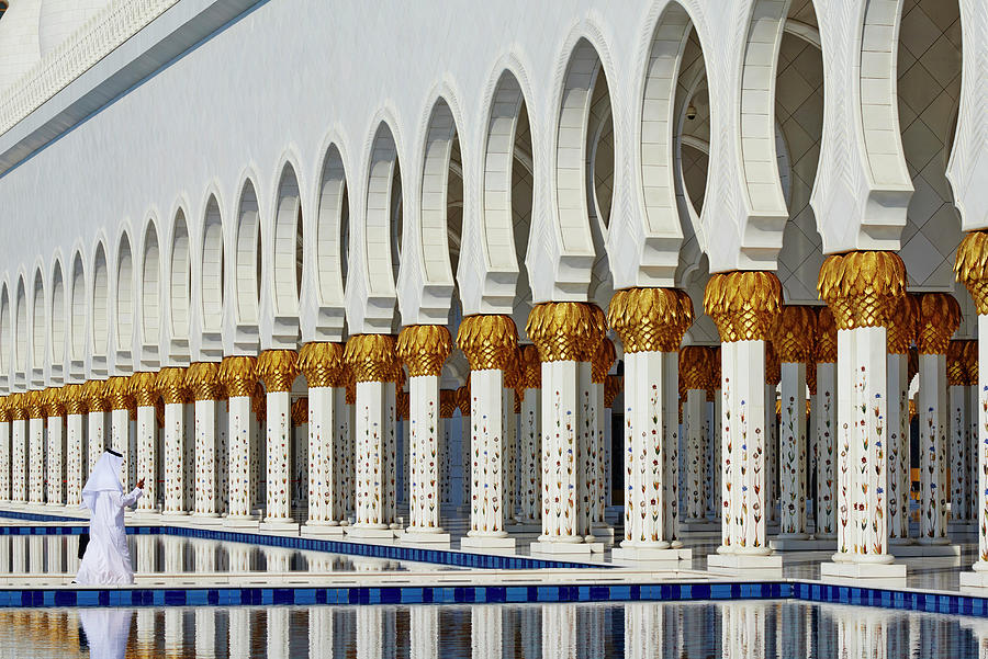 Sheikh Zayed Grand Mosque, Uae #5 Digital Art by Bruno Morandi