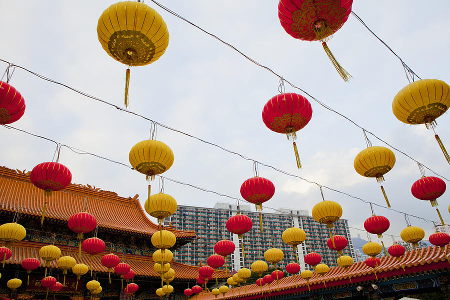 Architecture Digital Art - Sik Sik Yuen Wong Tai Sin Temple, Hong Kong, China #5 by Nancy Honey
