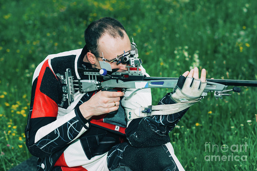 Sports Photograph - Sports Rifle Practice #5 by Microgen Images/science Photo Library