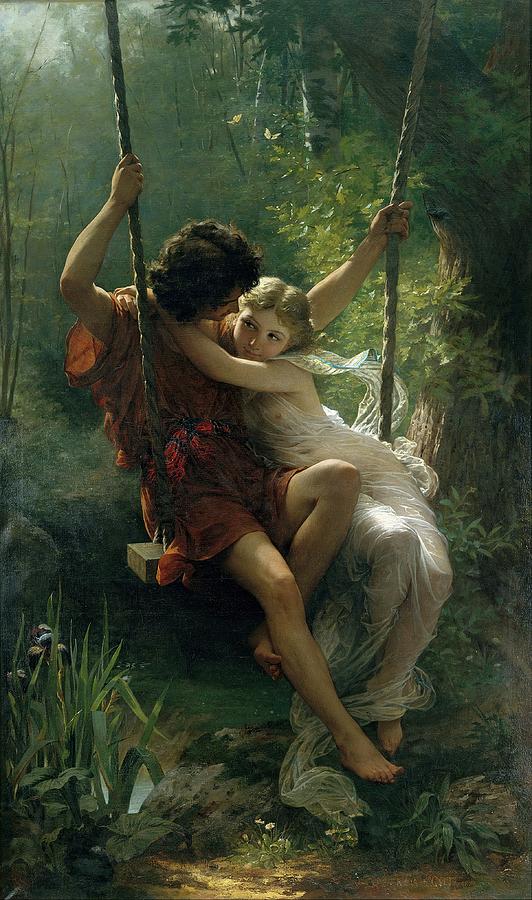 Flower Painting - Springtime by Pierre-auguste Cot